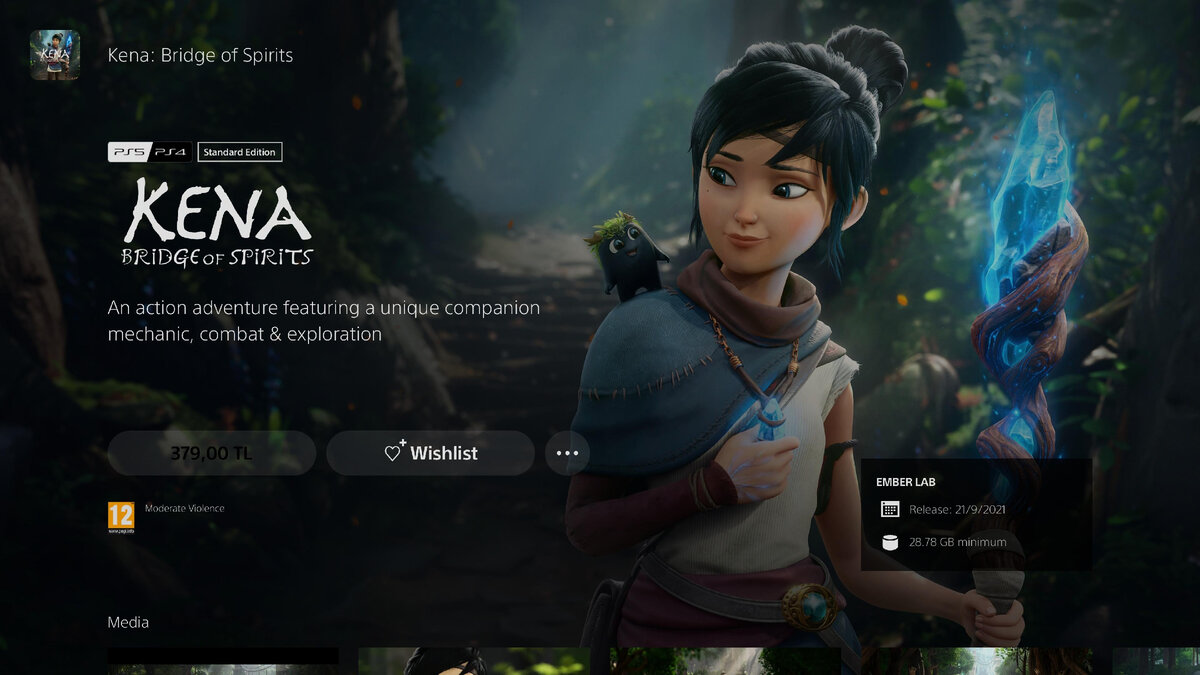 Страница игры в PS Store