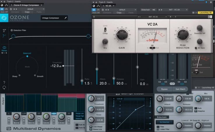 Как выглядят популярные VST компрессоры 