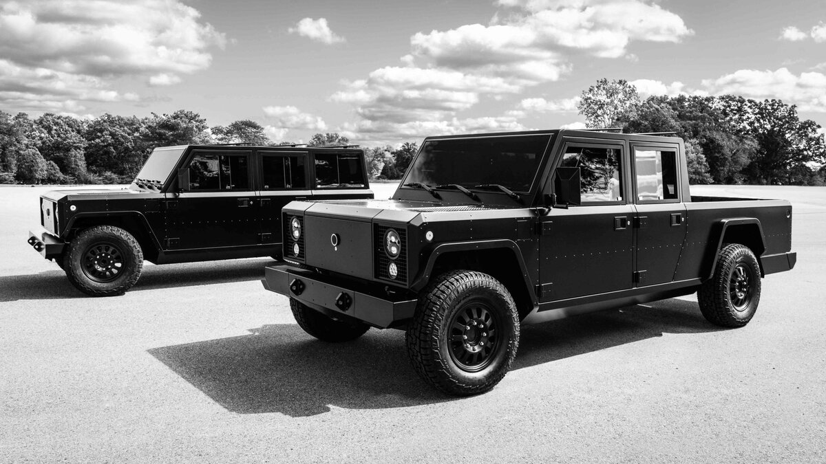    Прототипы внедорожника Bollinger B1 и пикапа Bollinger B2