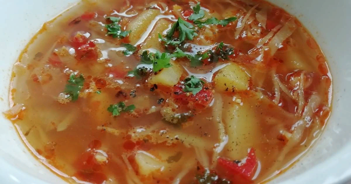 Супчик с пекинской капустой.