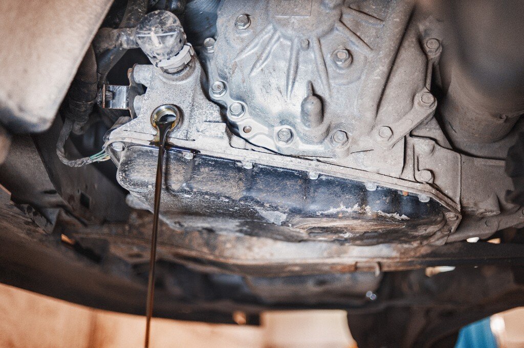 Слив половины масла вариатора