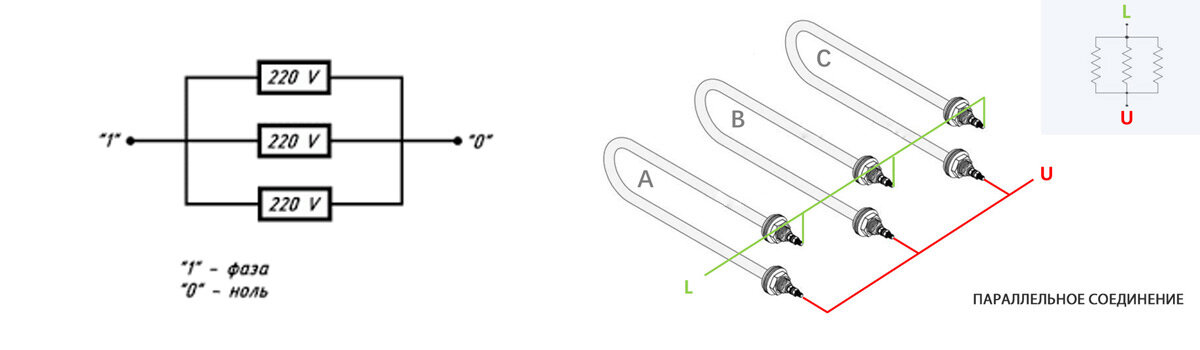 Как правильно подключить тены Параллельно или последовательно? Звезда или треугольник? Все о способах подключе
