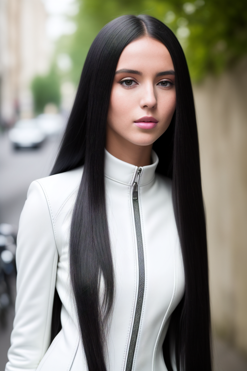 Белый кожаный комбинезон