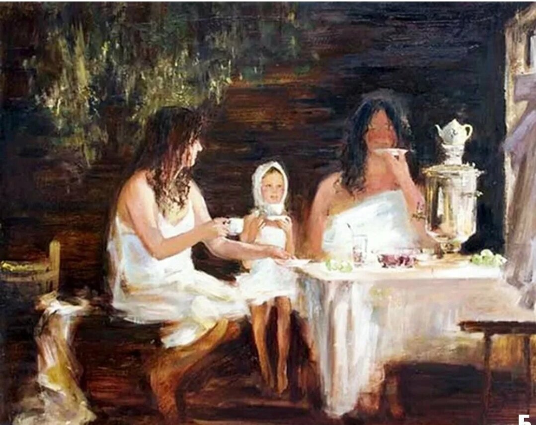 Картина в сауну баню