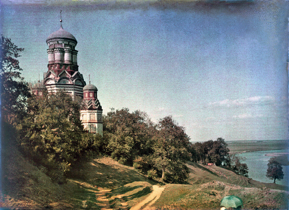 Село Коломенское. Старые цветные фотографии красивого уголка Москвы |  Now&Then Russia | Дзен