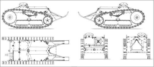                                               Конструкторская схема танка Форда