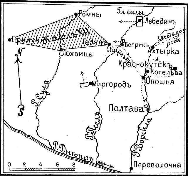 Битва у Красного Кута. Ход сражения. Изображение из открытых источников