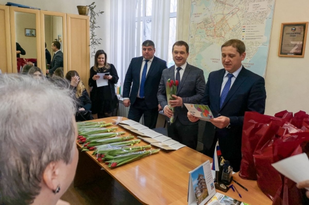    В Воронеже семьи мобилизованных в зону СВО получили поздравления с 8 марта
