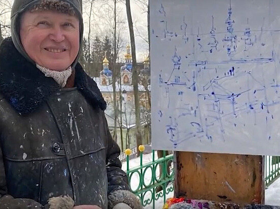     Скриншот из видеозаписи в группе Псково-Печерского монастыря