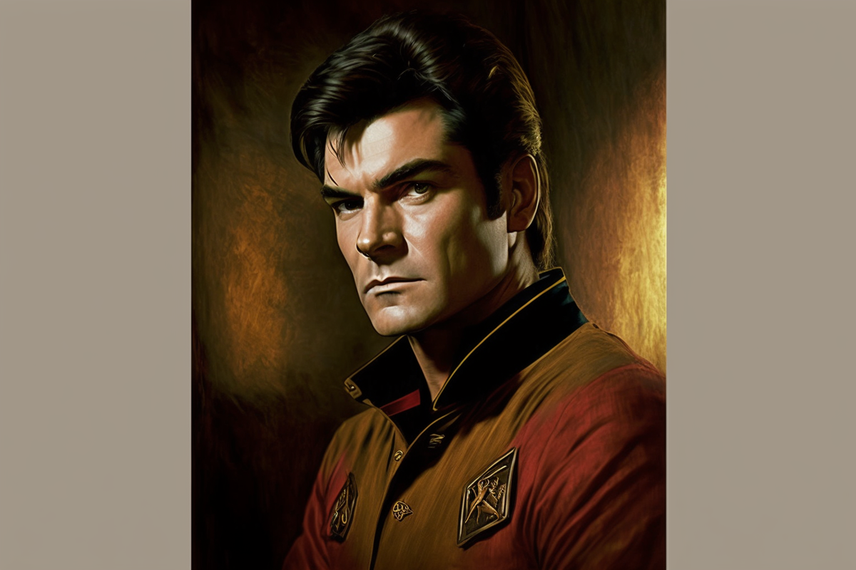 Чарли Шин в стиле Стар Трека от Midjourney