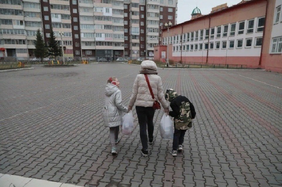     Федеральная субсидия предполагает, что если ребенок не получает питание в школе, тогда родители получают на месяц продуктовый набор Мария ЛЕНЦ