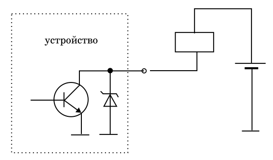 Схема включения диода в электрическую цепь