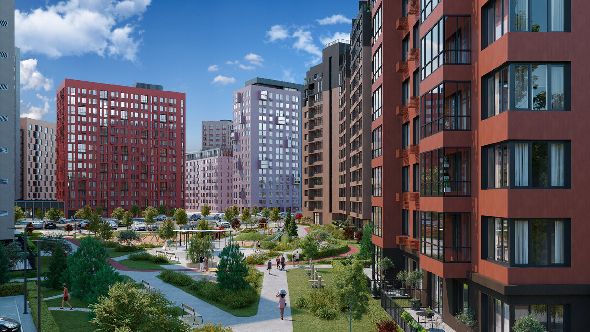 Уютный двор без машин