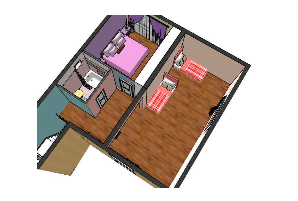 Планировка без отдельной спальни. Было