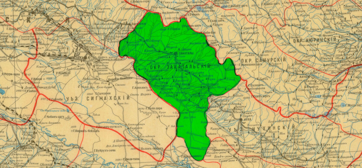 Закатальский район азербайджана карта