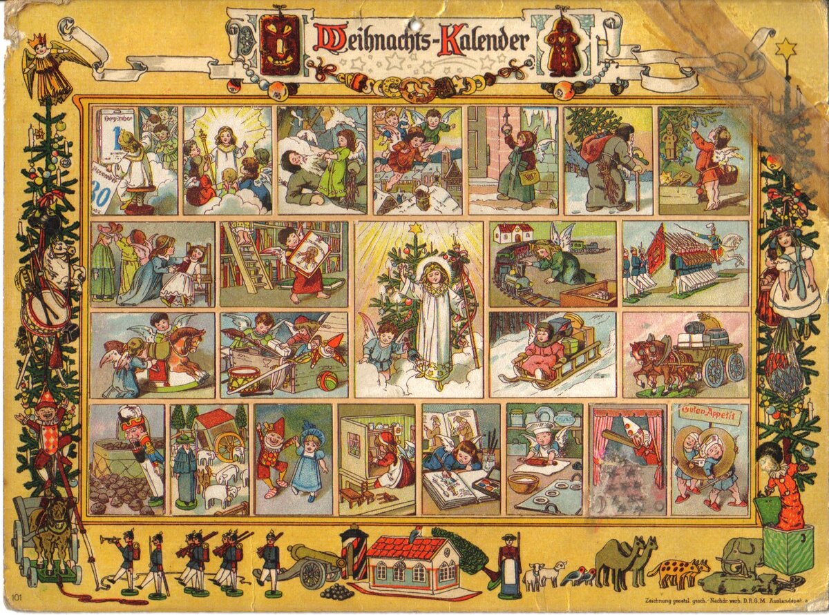 адвент календарь откуда традиция