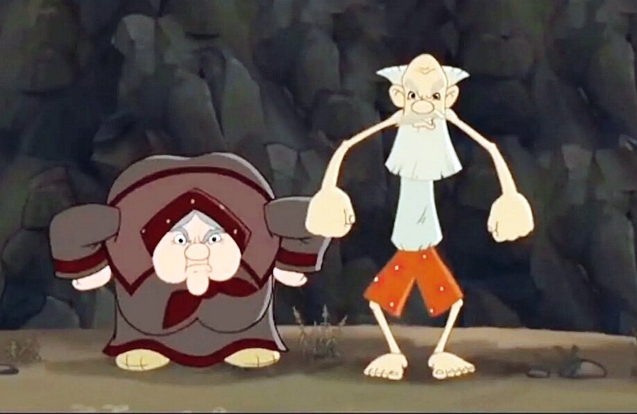 Кадр из мультфильма "Три богатыря" 