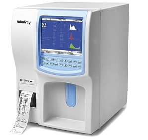 для исследования крови собак, кошек, лошадей, крыс, мышей, кроликов, исследования проводятся с помощью анализатора Mindray BC-2800 Vet.