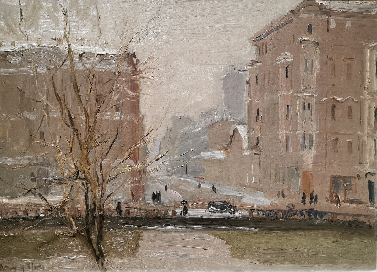 Вячеслав Пакулин. Демидов переулок. 1943