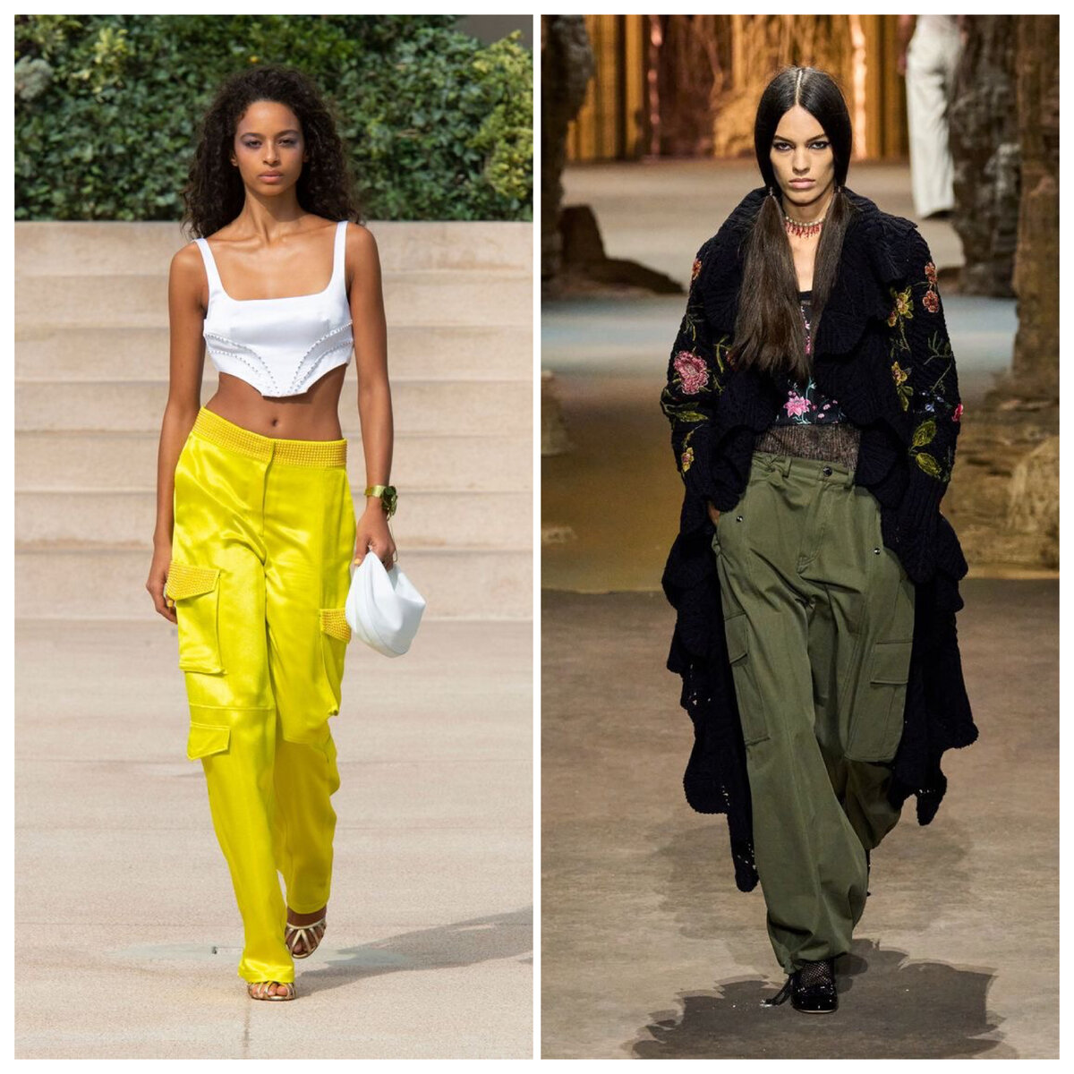 фото Pinterest, коллекции Genny и Christian Dior Spring 2023, коллаж составлен автором
