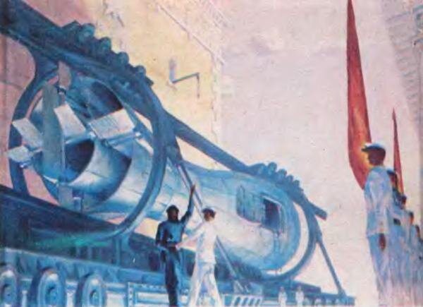 Георгий Покровский "Прощание с космонавтом". Изображение взято из открытых источников