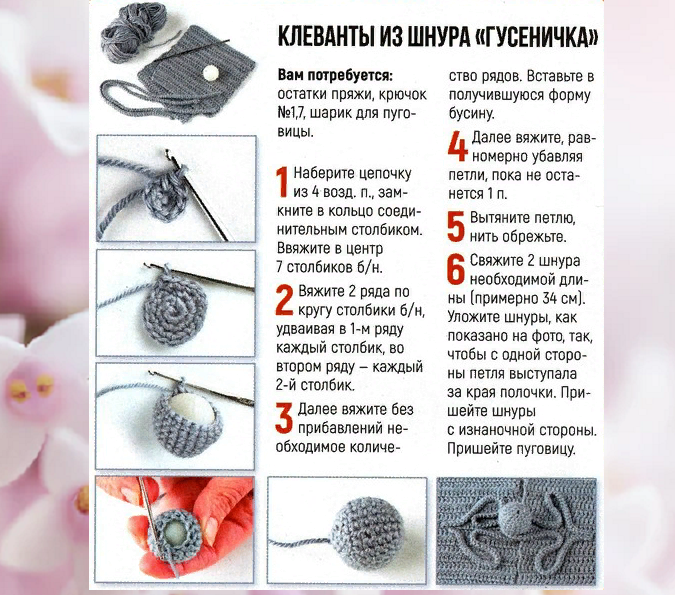 Вязаные пуговицы схемами и описанием: найдено 80 изображений