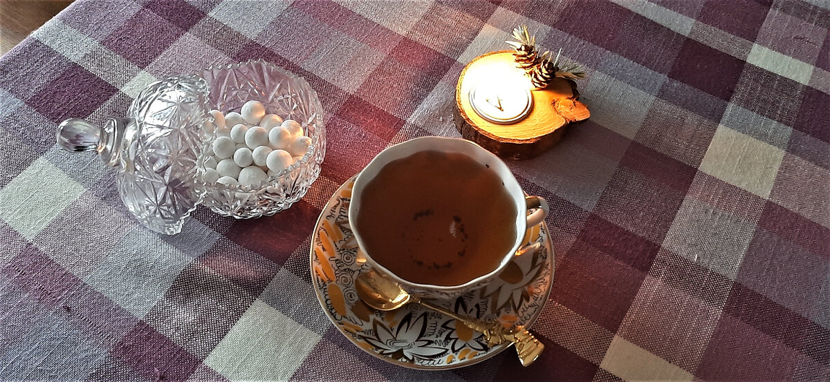 Чай и клюква в сахаре. Фото автора