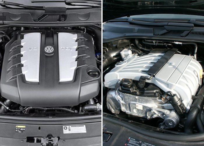 Ремонт двигателя туарег. Накладка двигателя Туарег 2.5 дизель. W10 VW Туарег мотор. Масса двигателя Туарег 3.2. Найти номер двигателя на туареге 2019 года 3 литра дизель.