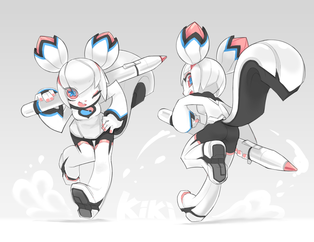 Кики в стиле аниме PSG. Художник: Tyson Tan.