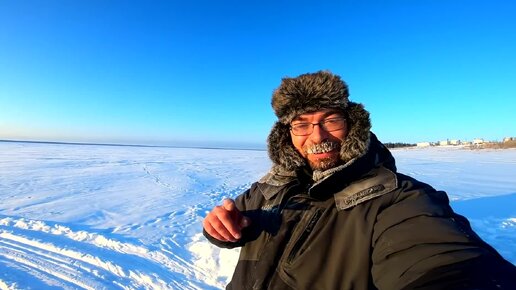 Ловля налима на Севере. Енисей и проверка перемётов в мороз.