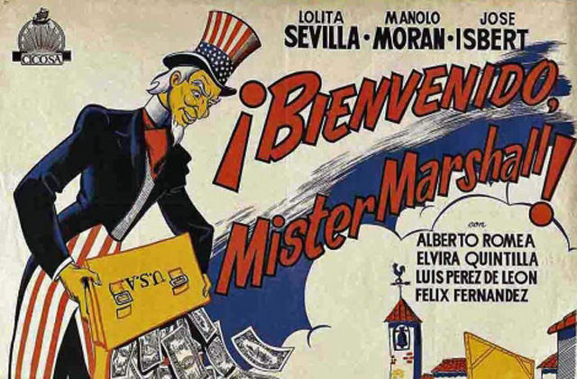 Итальянский плакат на тему плана маршала