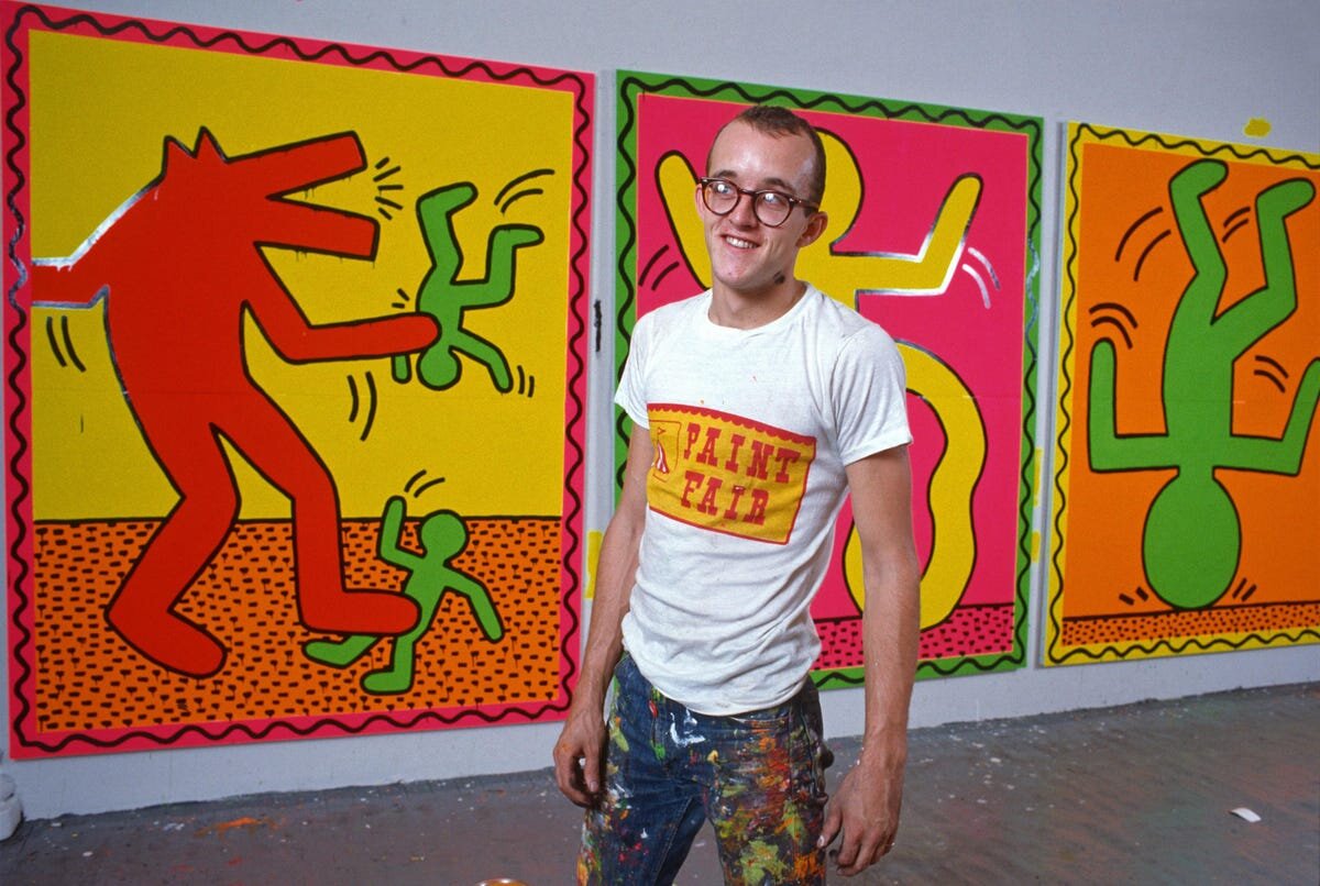 Кит Харинг в своей студии, 1982 г. © Allan Tannenbaum