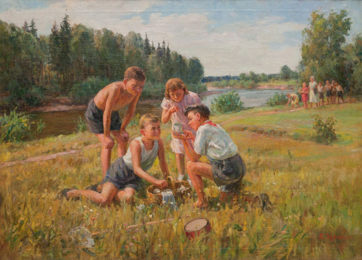 Какими предстают картины деревенской жизни