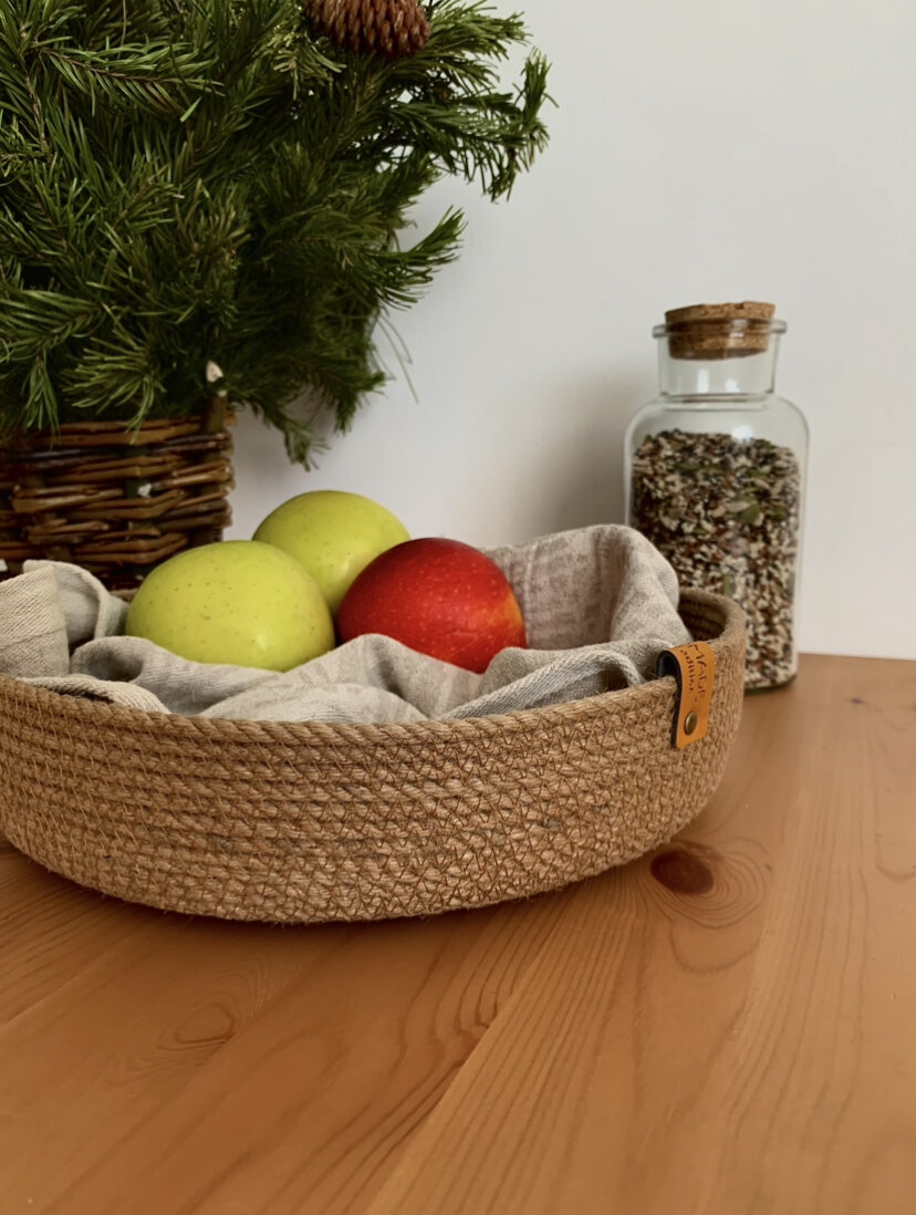 Корзина из джута 25х6