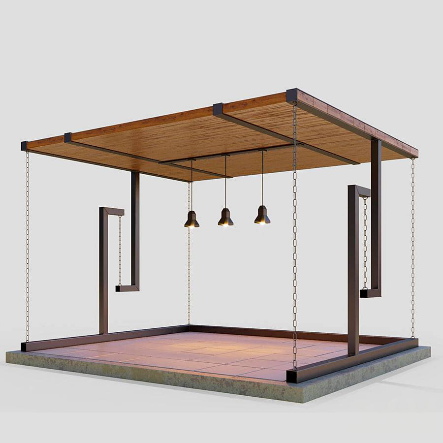 Беседка 3,6х4,5х3,0м