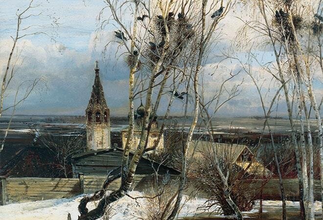 Грачи прилетели картина русский музей