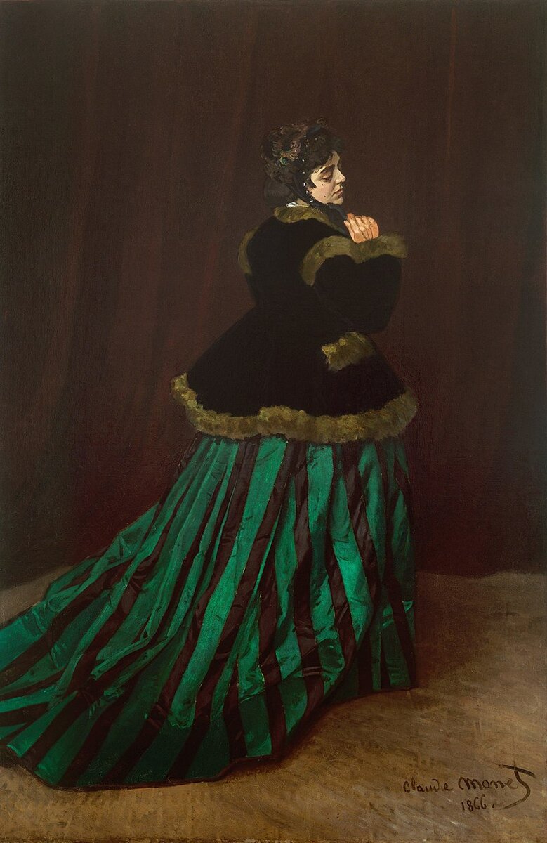 Клод Моне. Дама в зеленом, 1866. 