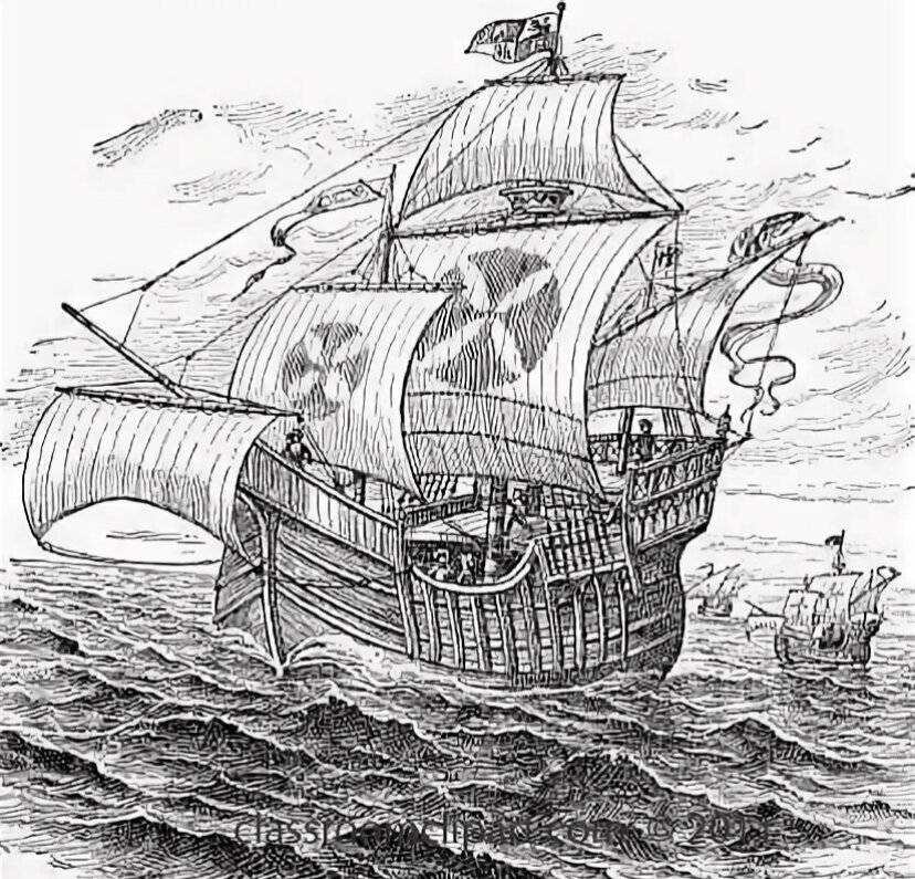 Санта-Мария - Флагманский корабль, на котором Христофор Колумб в 1492 году открыл Америку