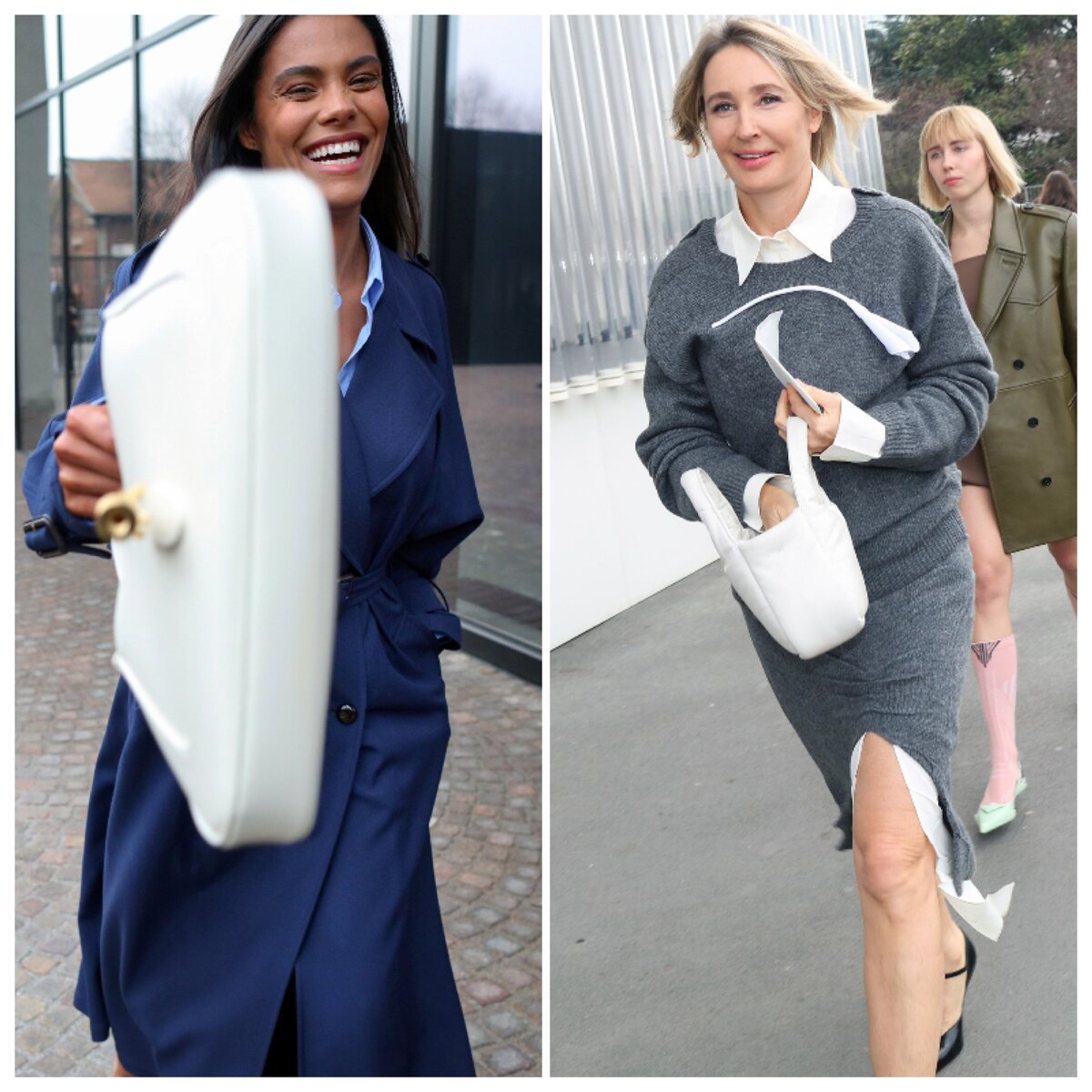 фото Vogue Ranway street style Милан, коллаж составлен автором