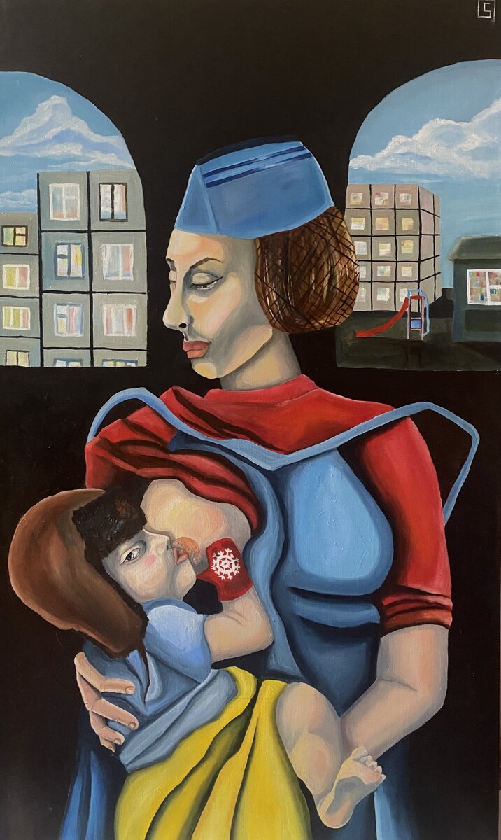 «Мария из СНГ» масло, льняной холст, 100х60