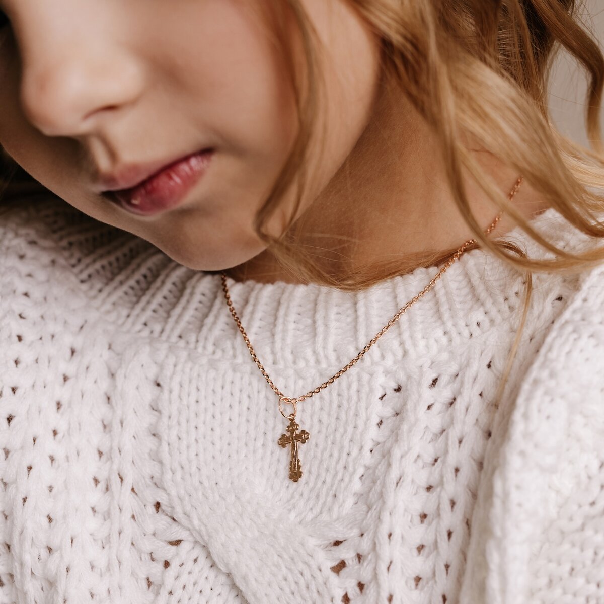 Подвеска - крест из золота арт. 129649