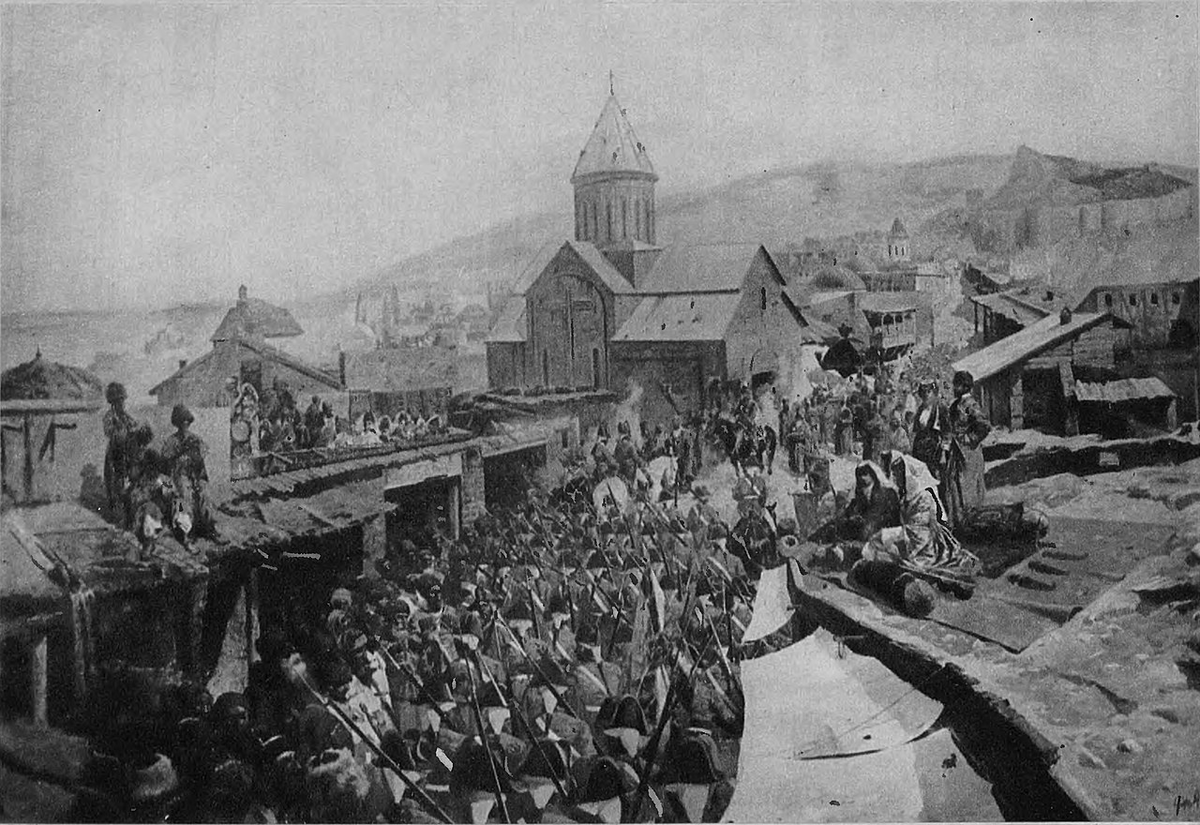 Рубо Ф. А. Русские войска входят в Тифлис.