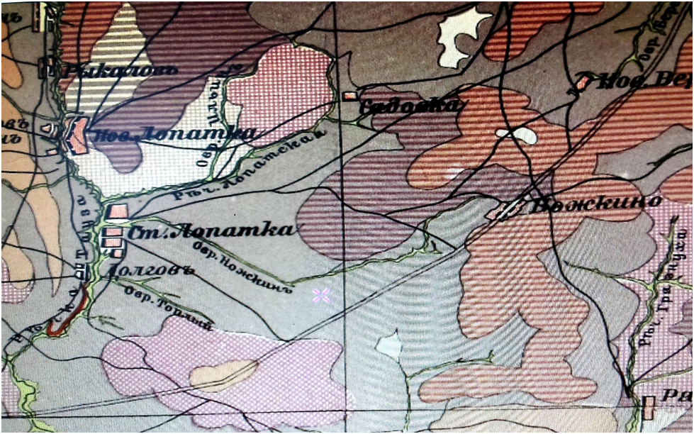 Почвенная карта Петровского уезда 1903 года.