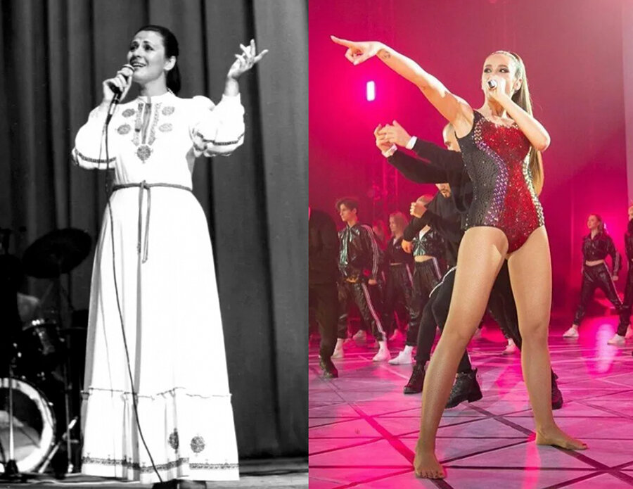 Даже на фото видно огромные разницу между певицами