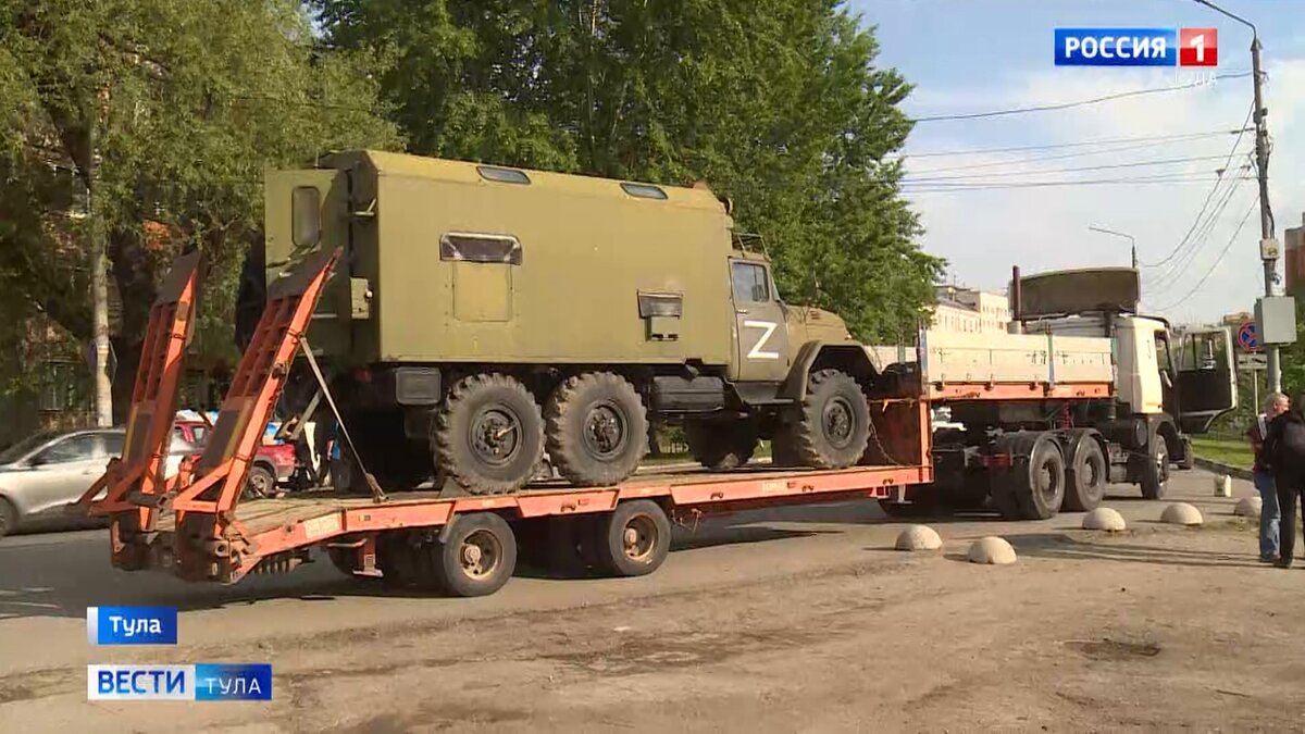 Туляк повёз в зону СВО свой грузовик ЗИЛ-131 | Вести Тула | Дзен