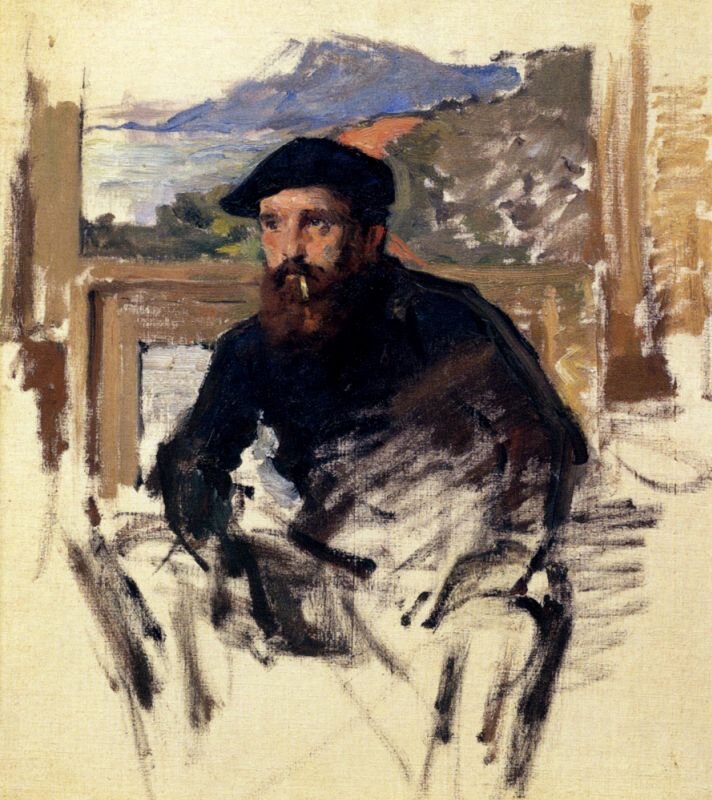 Автопортрет в своей мастерской. Клод Моне, 1884