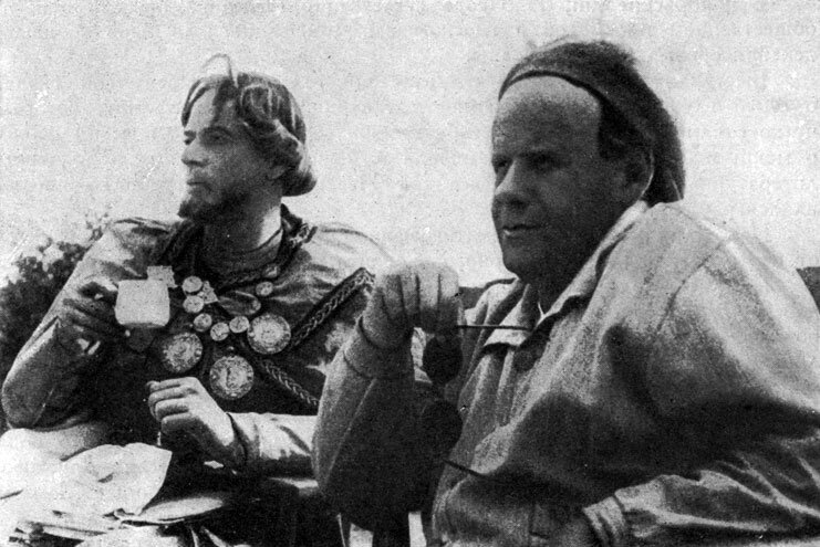 Николай Черкасов и Сергей Эйзенштейн