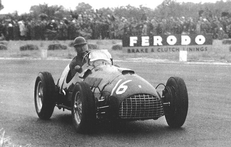 Питер Уайтхед за рулём Ferrari 125, 1952