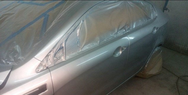 Отполированный автомобиль.