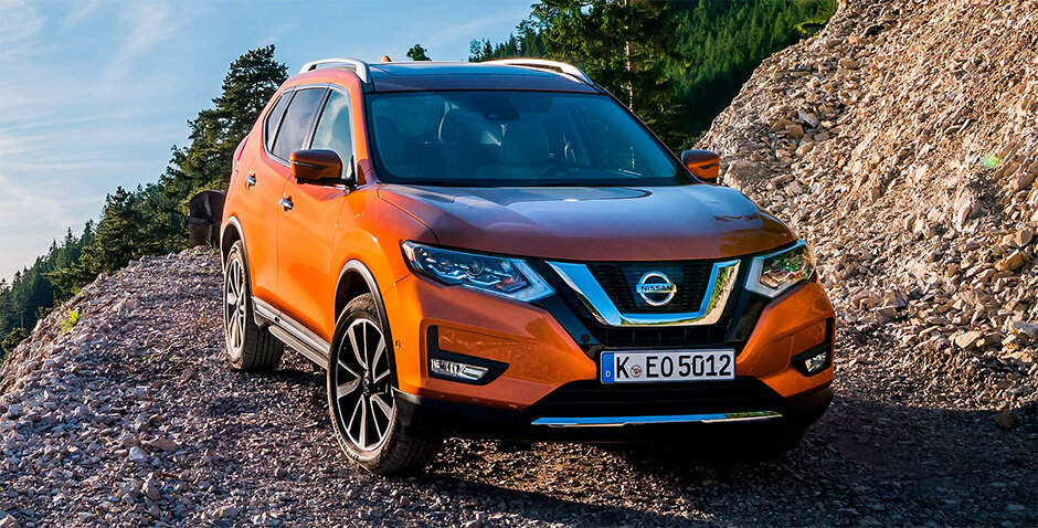 Download wallpapers 4k, Nissan X-Trail, 2018 cars, crossovers, red X-Trail, japa